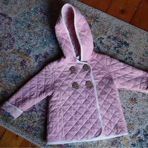 Burt’s Bees Pink Quilted Kids Jacket